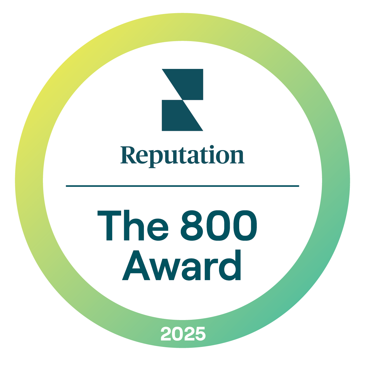 The 800 Club Reputation Award 2025